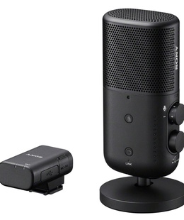  Sony | Wireless Streaming Microphone | ECM-S1 | Bluetooth 5.3 | Black  Hover