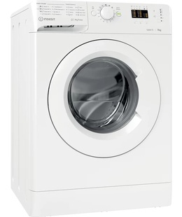 Veļas mazgājamā  mašīna INDESIT Washing machine MTWA 71252 W EE Energy efficiency class E Front loading Washing capacity 7 kg 1200 RPM Depth 54 cm Width 59.5 cm Display LED White  Hover