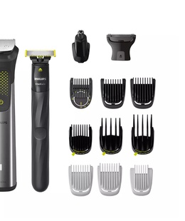  Philips | All-in-One Trimmer | MG9552/15 | Cordless | Wet & Dry | Number of length steps 27 | Silver/Black/Green  Hover