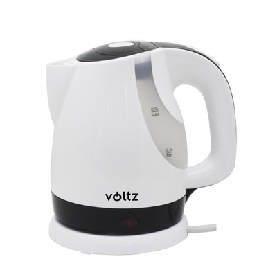 Oliver Voltz 55551230FB elektriskā tējkanna, 1300W, 0.9L, bezvadu, baltā/melnā krāsā