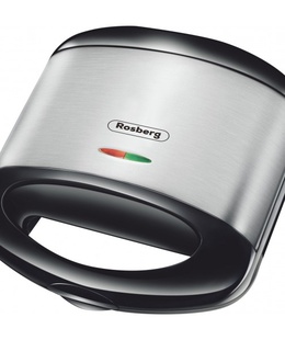 Karstmaižu pagatavotājs, Rosberg 555R51442C, 750W, Grila nelīpošās plāksnes, Melns  Hover