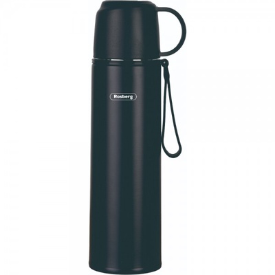 Termoss Rosberg 55R52010FB, nerūsējošais tērauds, 0.5 L, melns. Tilpums: 0.5 L