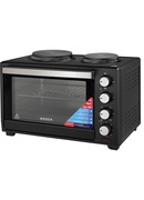 BROCK Cepeškrāsns ar sildvirsmām, melna 30L, 1600W TO 3002 B