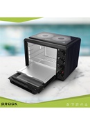 BROCK Elektriskā cepeškrāsns ar sildvirsmu 35L , 1500W TO 3502 BKI Hover
