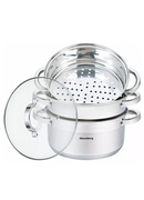 Tvaika katls, tērauds, komplekts 4 gab., Ø22cm, 4L, Klausberg KB 7142