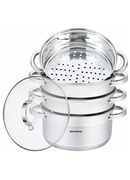 Tvaika katls, tērauds, komplekts 5 gab., Ø22cm, 4L, Klausberg KB 7143