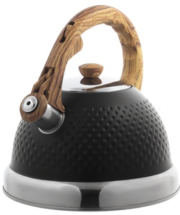 Tērauda tējkanna ar svilpi, 2,7 L, melna, Ofenbach, 100305BL  Hover