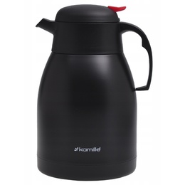 Nerūsējošā tērauda termoss 1,5 L, melns, 2218, KAMILLE