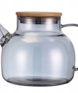Stikla tējkanna / augu uzlējumu kanniņa 1000 ml (pelēka), 9029, KAMILLE  Hover
