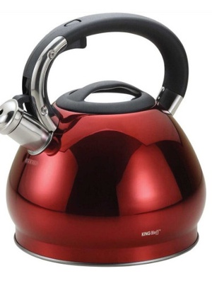 Tējkanna, tradicionālā, tērauda, sarkana, 3,4l Kinghoff KH 1212  Hover