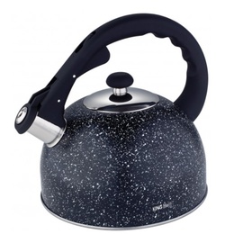 Tējkanna, tradicionālā, tērauda, melnā marmora, 2,6l Kinghoff. KH 1406
