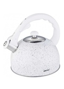 Tējkanna, tradicionālā, tērauda, baltā marmora, 2,6l Kinghoff. KH 1407