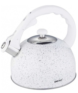 Tējkanna, tradicionālā, tērauda, baltā marmora, 2,6l Kinghoff. KH 1407  Hover