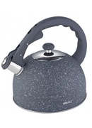 Tējkanna, tradicionālā, tērauda, pelēka-marmora, 2,6l Kinghoff. KH 1408
