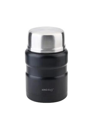 Pārtikas termoss, tērauds, 0,75l, melns KINGHoff. KH 1460  Hover
