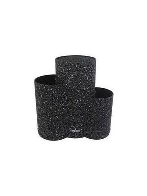Nažu bloks ar 3im nodalījumiem 23x10x22,2cm- melns KH 1561  Hover