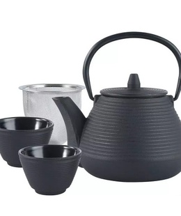 Čuguna tējas kanna ar filtru un krūzēm Kinghoff KH 1846  Hover