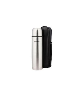 Metāla termoss - 750ML - 0,75 l, izmēri 25x8cm, iekļauts materiāla vāciņš, automātiskais korķis ar p KH 4053  Hover