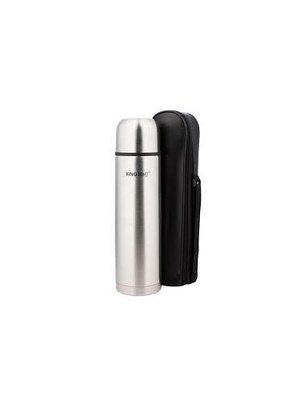 Metāla termoss - 750ML - 0,75 l, izmēri 25x8cm, iekļauts materiāla vāciņš, automātiskais korķis ar p KH 4053  Hover