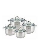 Katlu komplekts 8 gab., tērauds, Ø16,18,20,24cm Kinghoff. KH 4448