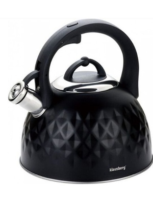 Tējkanna, tradicionālā, tērauda, 3l, melna Klausberg KB 7550  Hover