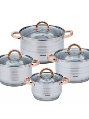 Virtuves trauku komplekts, Ø16/18/20/24cm, Klausberg KB 7699  Hover