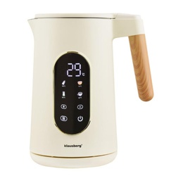 Elektriskā tējkanna, 1.7L, 2200W, bēša/rozā zelta, Klausberg, KB 9005