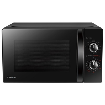 Mikroviļņu krāsns Toshiba MW2 MG20PBK, 20L  ar grila funkcijas jaudu 1000W, mikroviļņu jauda 800W