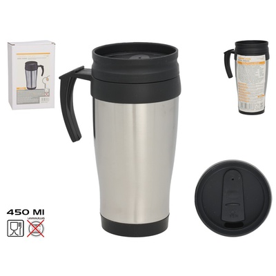 Tērauda termokrūze 450 ml, 16,5 x 11,5 x 8 cm, KITCHEN&GO 8445393371368