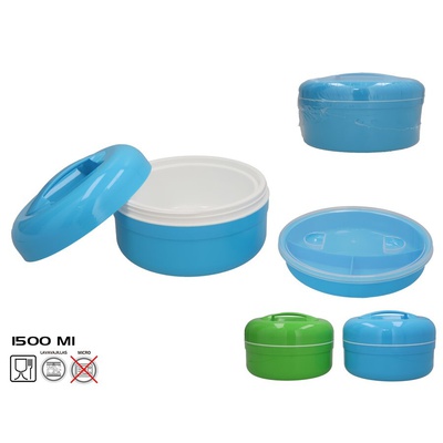 Termiskā pusdienu kārba 1500 ml, 15 x 22,5 x 22,5 cm, GERIMPORT 8445393439303