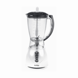 Blenderis FLORIA ZLN 3081 Balts, jauda 300W, ietilpība 1.5L, 3 ātrumi, impulsa funkcija, plastmasas