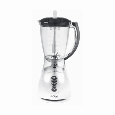 Blenderis FLORIA ZLN 3081 Balts, jauda 300W, ietilpība 1.5L, 3 ātrumi, impulsa funkcija, plastmasas