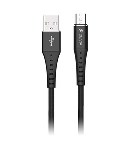  Devia Braid Series Cable (2.1A Android) 1M black  Hover