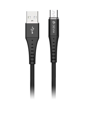  Devia Braid Series Cable (2.1A Android) 1M black  Hover