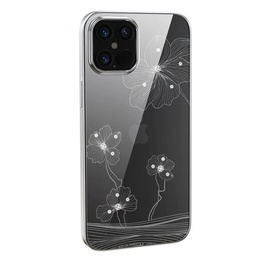  Devia Crystal Flora case iPhone 12 Pro Max silvery