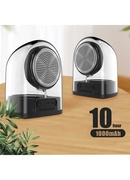  Devia Crystal series TWS speaker with silicon case (2pcs) black