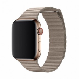  Devia Elegant Leather Loop(44mm) for Apple Watch stone
