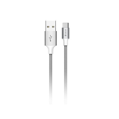  Devia Pheez Series Cable Set for type-c 3 Pack (25CM,1M,2M) gray
