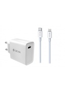  Devia Smart series PD quick charger suit (EU,18W) white