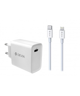  Devia Smart series PD quick charger suit (EU,18W) white  Hover