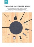  Devia UFO 10in1 HUB wireless charger gray Hover