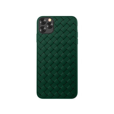  Devia Woven Pattern Design Soft Case iPhone 11 Pro Max green