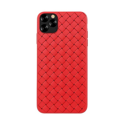  Devia Woven Pattern Design Soft Case iPhone 11 Pro Max red