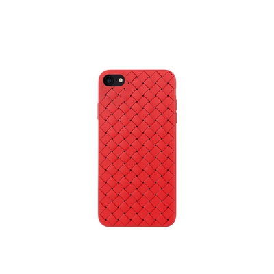  Devia Woven Pattern Design Soft Case iPhone SE2 red
