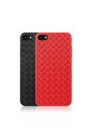  Devia Woven Pattern Design Soft Case iPhone SE2 red Hover