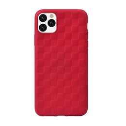  Devia Woven2 Pattern Design Soft Case iPhone 11 Pro Max red