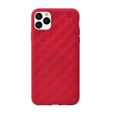  Devia Woven2 Pattern Design Soft Case iPhone 11 Pro Max red