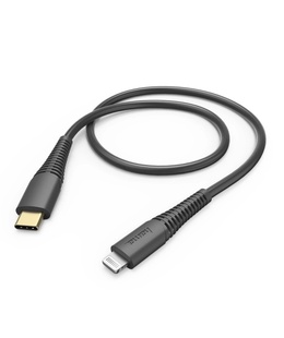  Hama 00183308 Fast Charging/Data Cable, USB-C - Lightning 1.5m Black  Hover