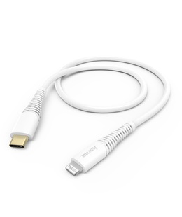  Hama 00183309 Fast Charging/Data Cable, USB-C - Lightning 1.5m, W hite  Hover