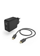 Hama 00183326 Charging Kit, USB-C PD / Qualcomm 18W, USB-C Cable 1.5m, Black
